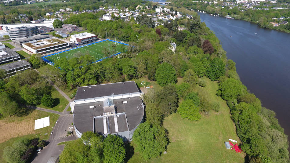 Vue drone du campus de Centrale Nantes